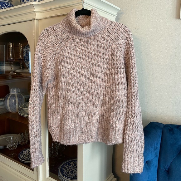 Abercrombie Pink Turtleneck Sweater 
